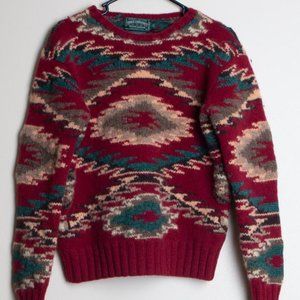 Ralph Lauren western print Wool sweater
